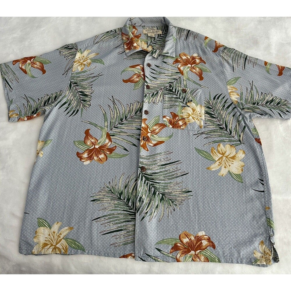 Island Republic Mens XXL Silknosic Button Down Hawaiian